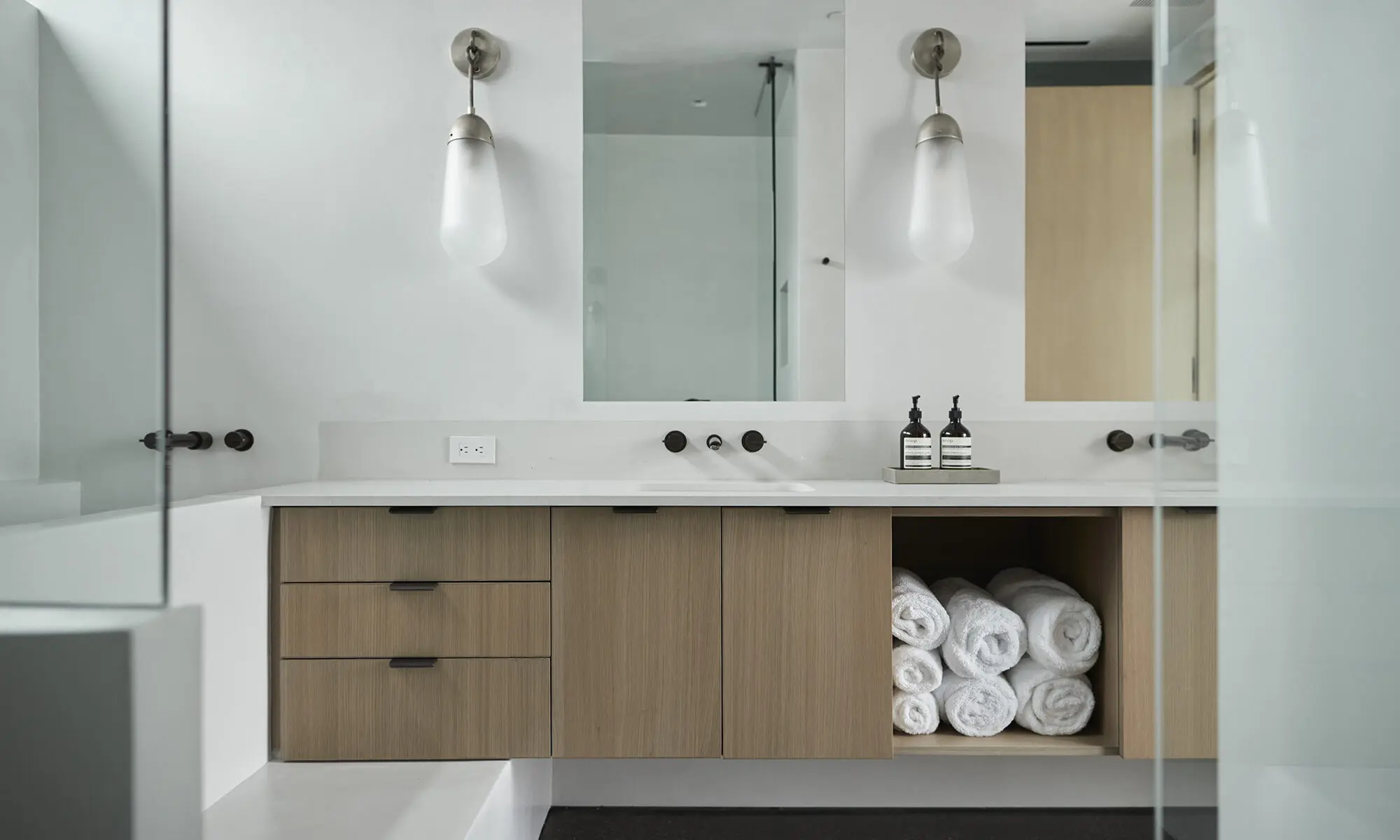 Luxury bathroom with faucets by Samuel Heath