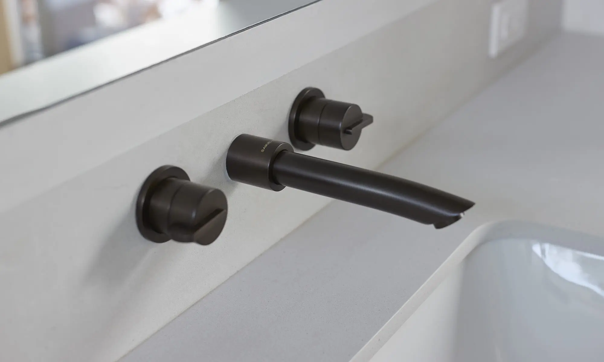 Xenon lavatory mixer by Samuel Heath