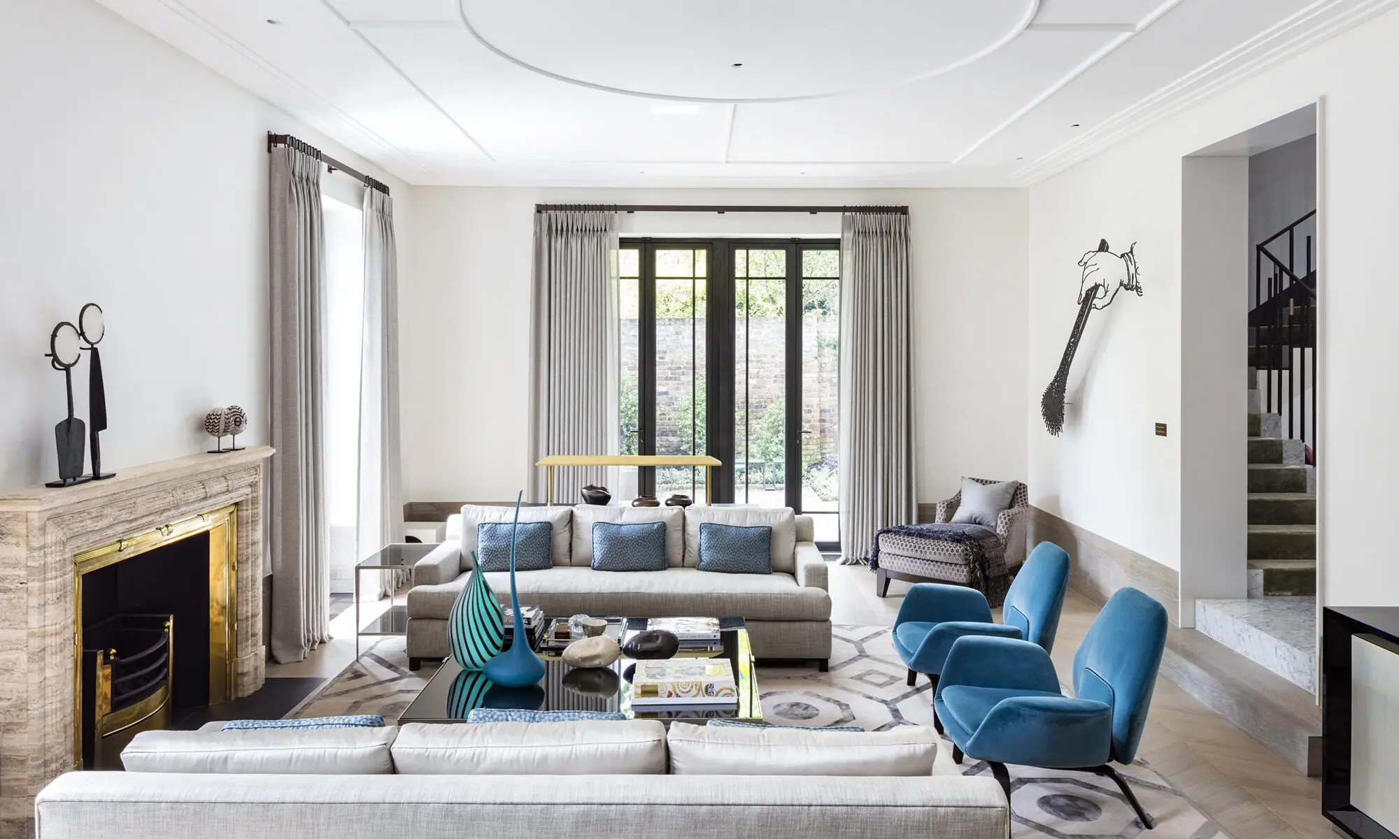 Carden Cunietti in St Johns Wood Villa project lounge