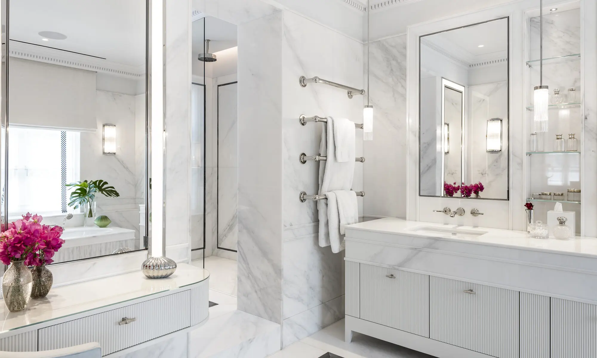 Carden Cunietti in St Johns Wood Villa project Master bath vanity