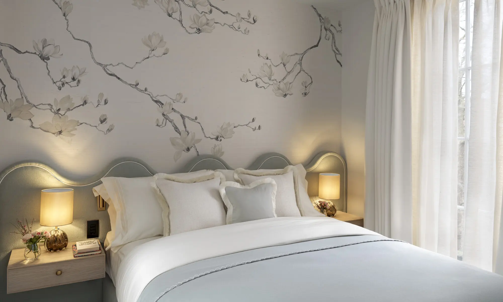 Rebecca James Studio Montpelier Street Bedroom