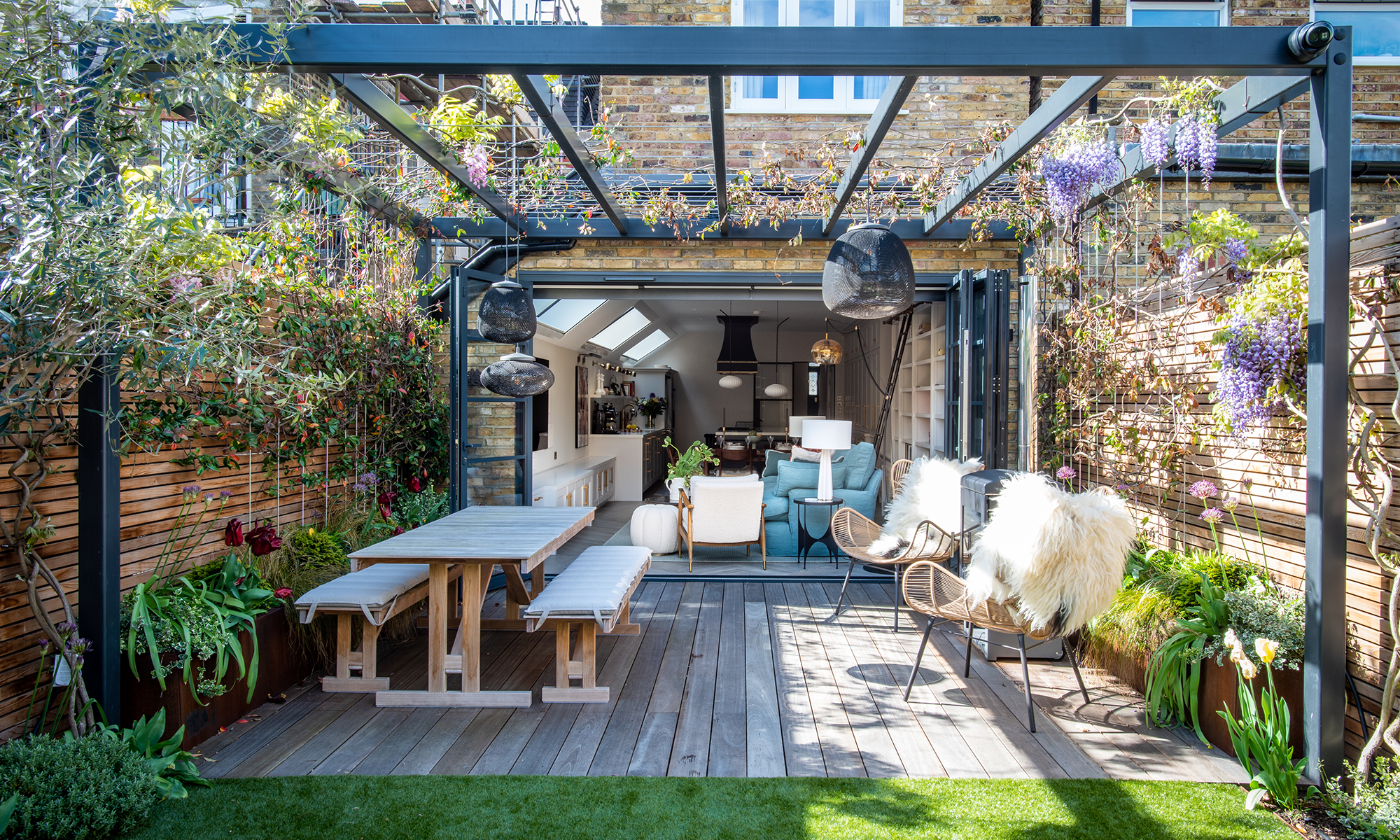 large sunny garden