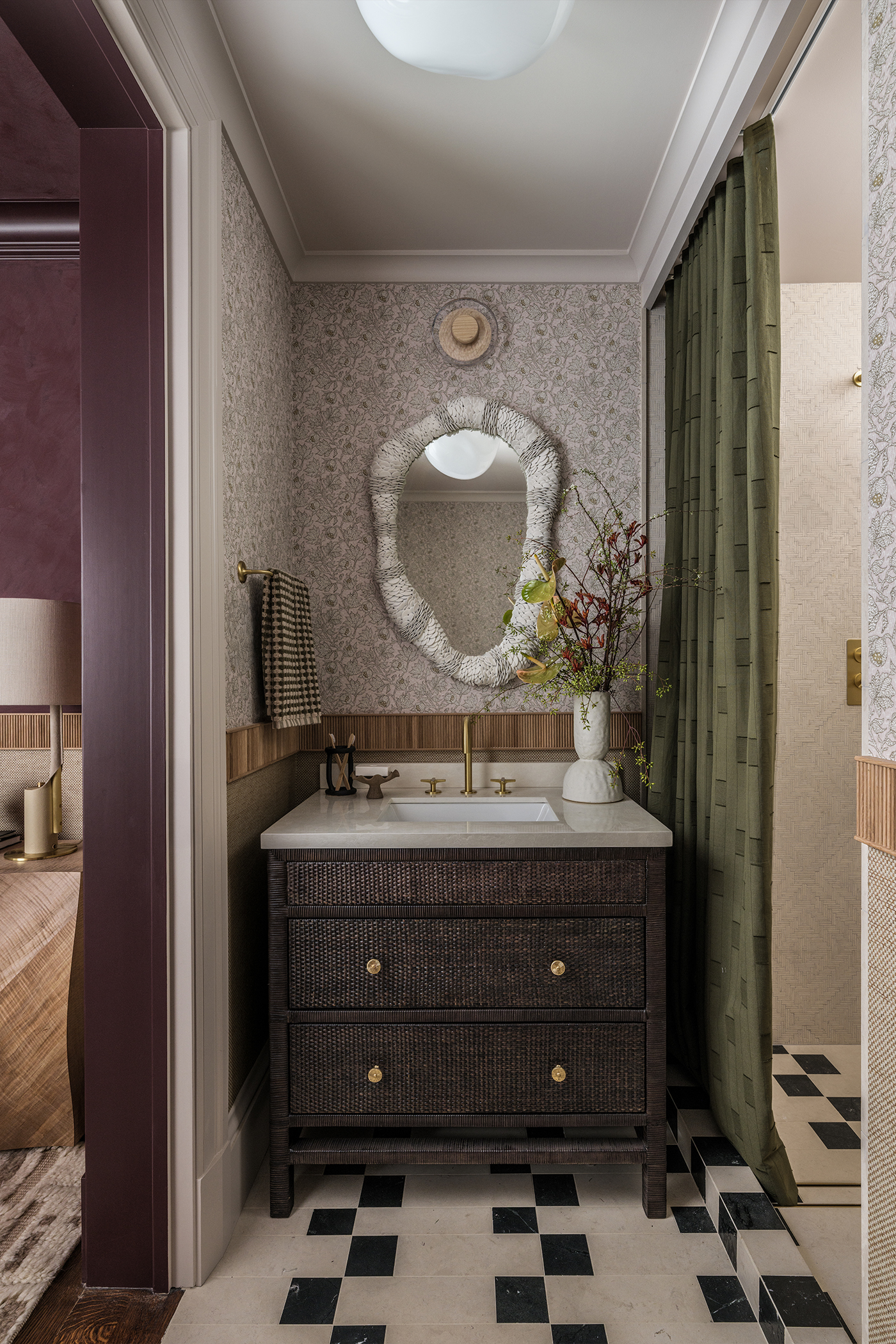 The Global Nest ensuite by Nash Design Group with Classic Forme Basin Filler by Samuel Heath