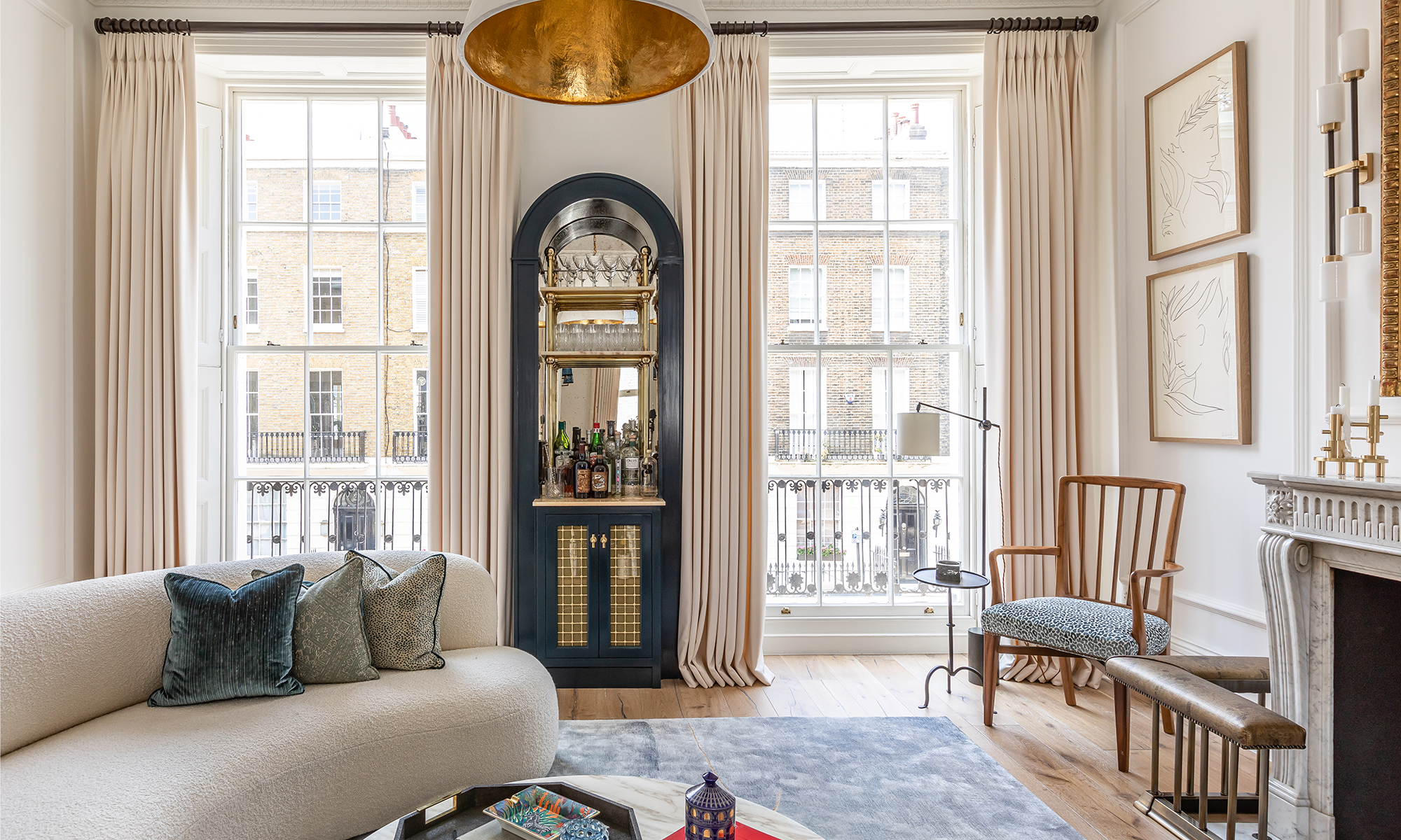 large decorative lounge area