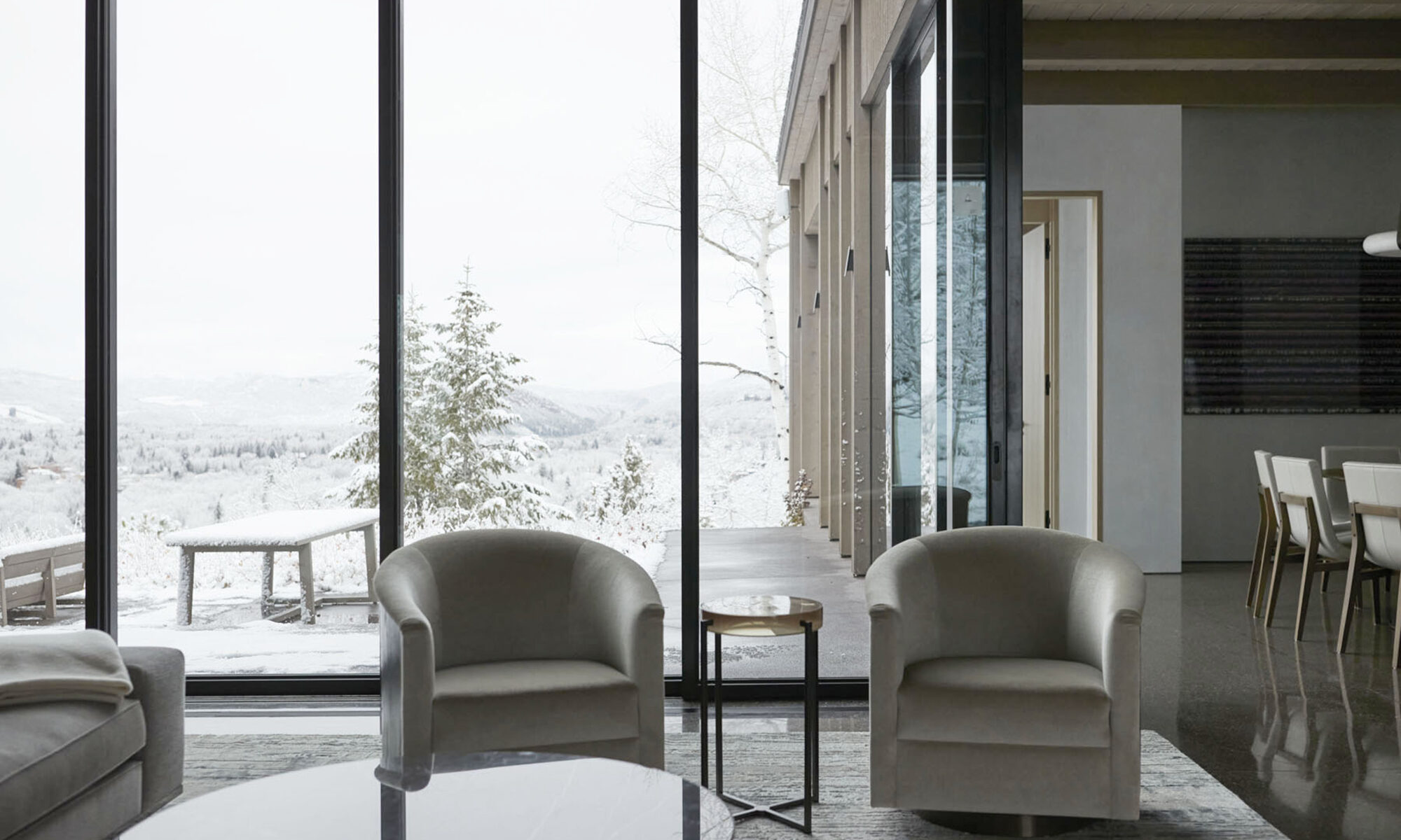 Bespoke warm modern chair furnishings