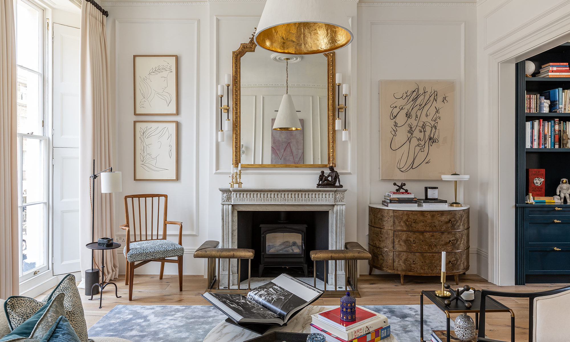 open plan lounge area