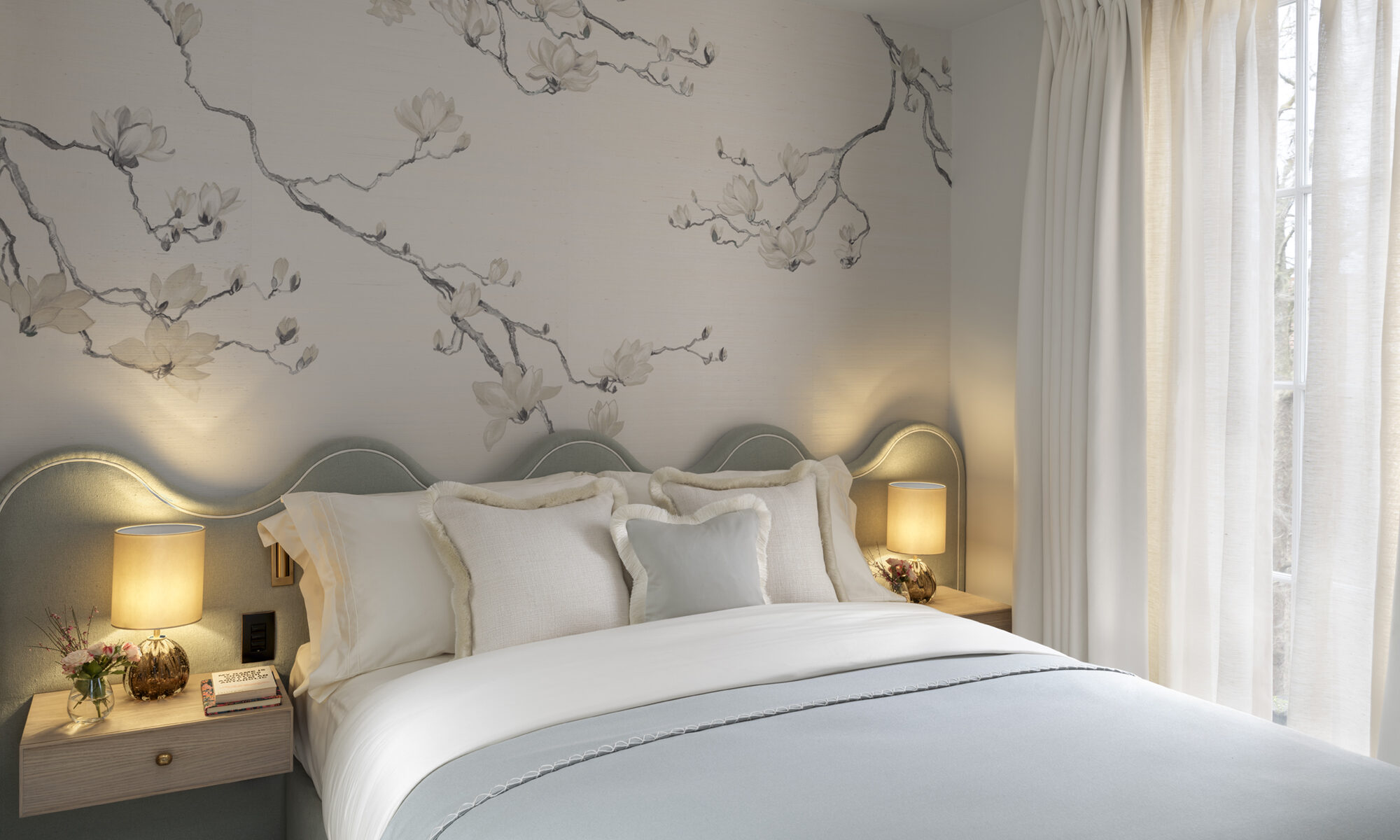 Rebecca James Studio Montpelier Street Bedroom