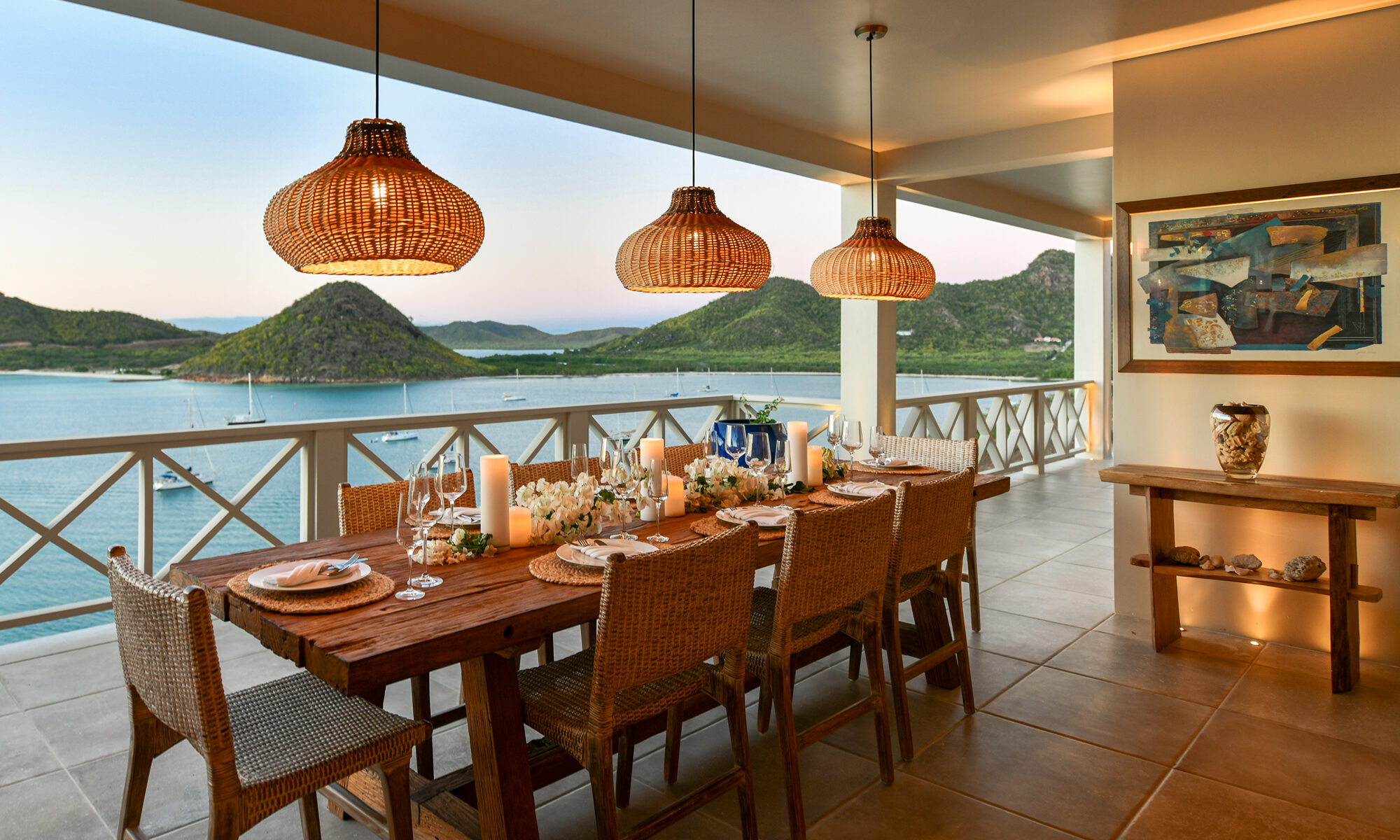 Samuel Heath Villa Antigua dining terrace