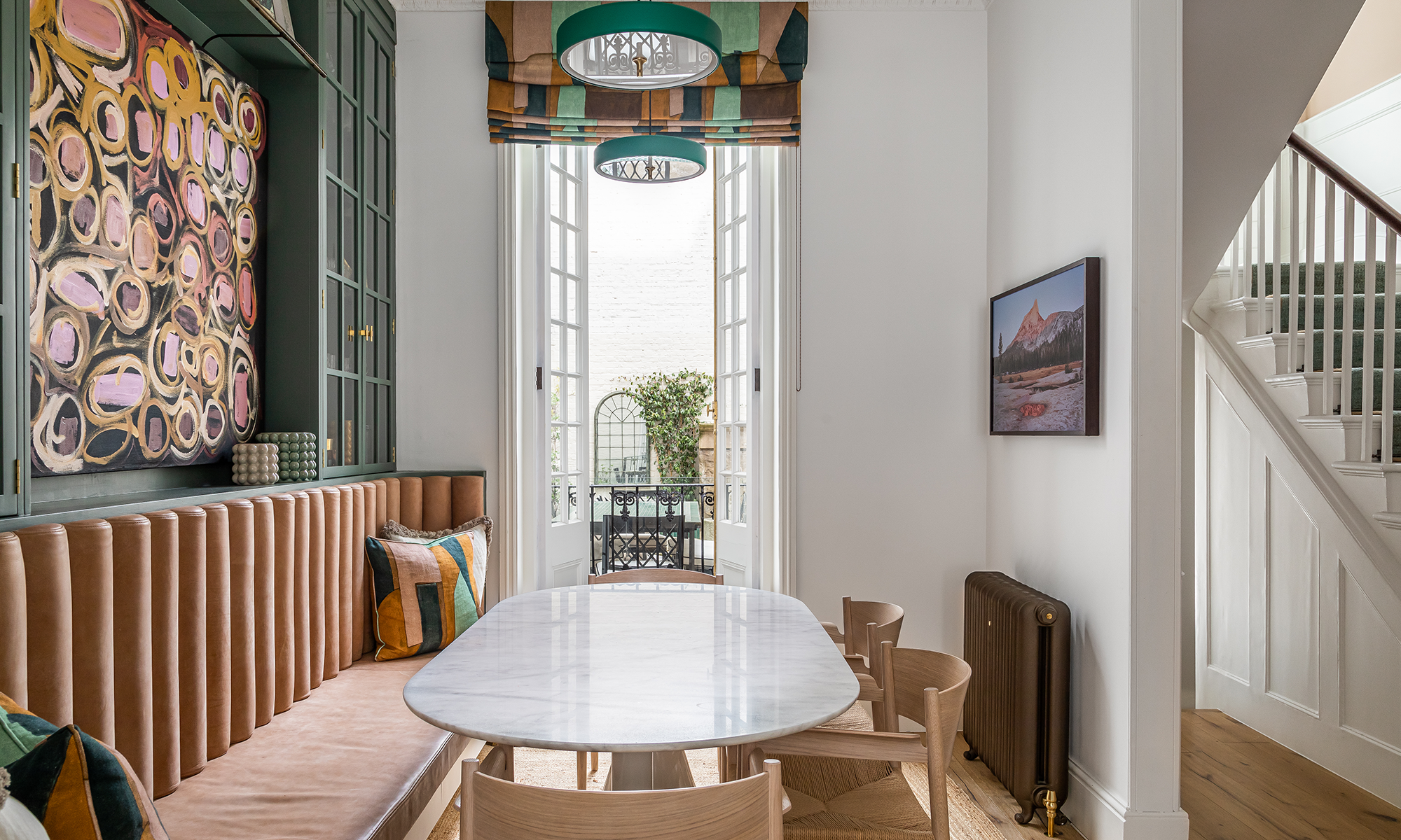 bright and colourful sitting area