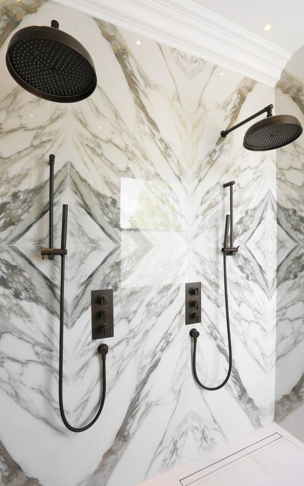 Samuel Heath Xenon concealed shower in City Bronze